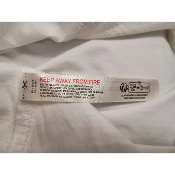 NWT Anthropologie Dress Womens Size Medium White Mini Cut Out - Picture 9 of 10